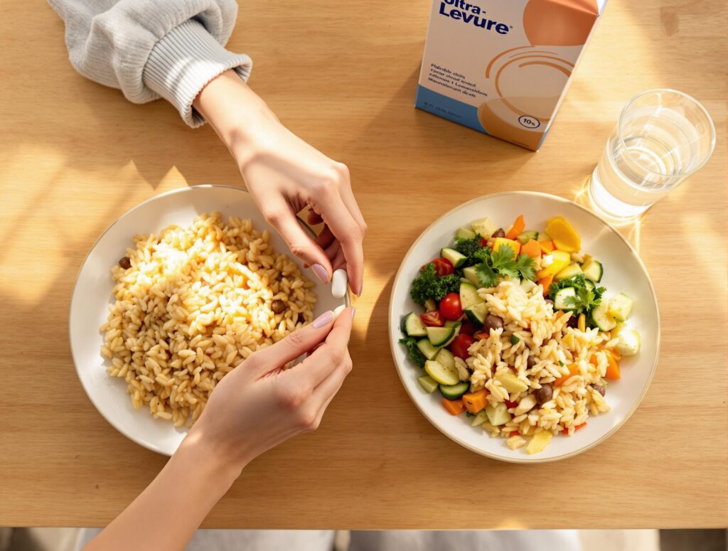 ultra-levure avant ou après repas