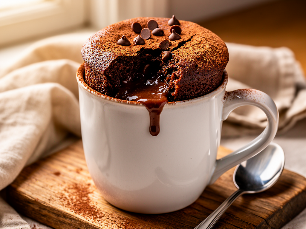 mug cake chocolat sans oeuf