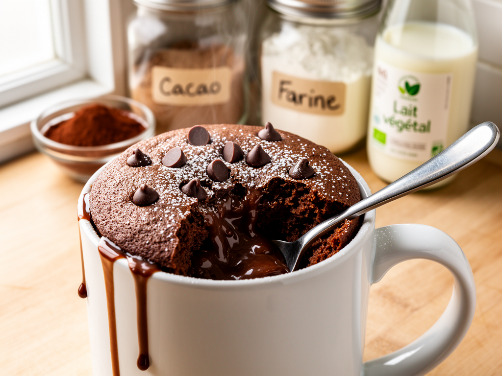 mug cake chocolat sans beurre