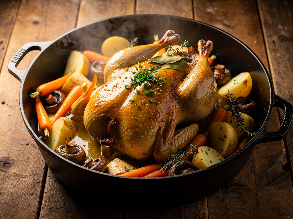 recette pintade en cocotte