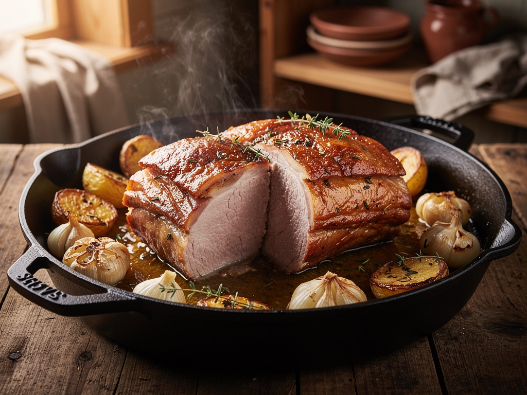 temps de cuisson rouelle de porc au four 1kg