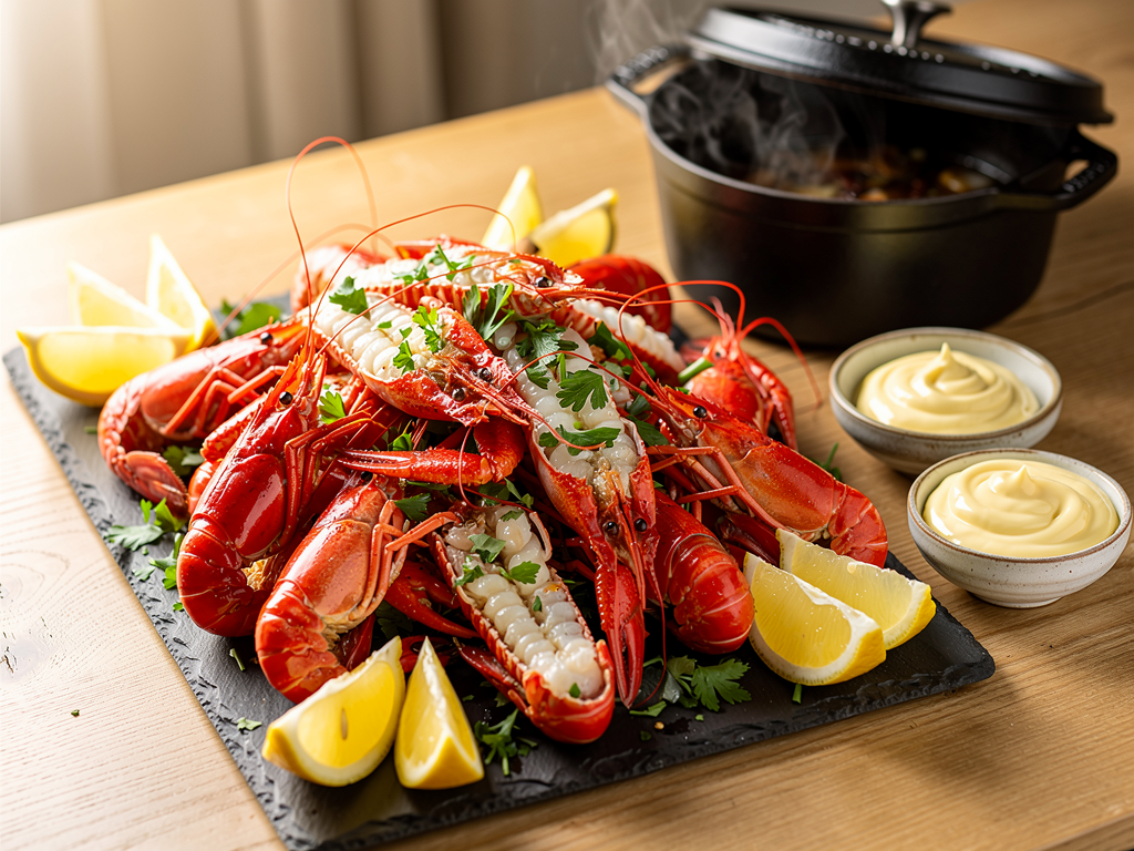 cuisson des langoustines