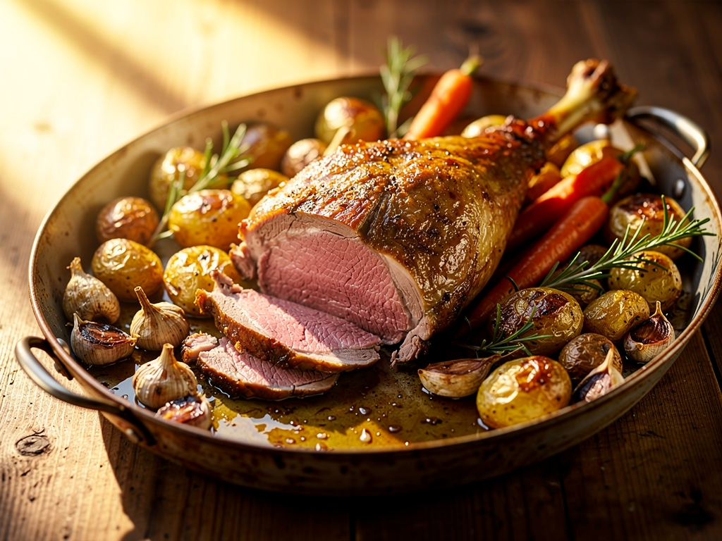 gigot d'agneau au four cuisson lente