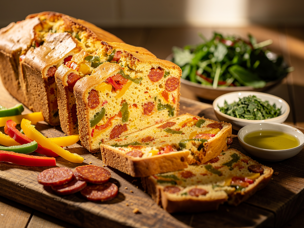 cake au chorizo poivron