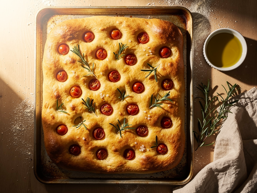 recette focaccia cyril lignac