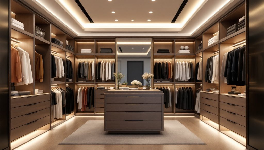 découvrez comment éclairer un dressing de manière pratique et esthétique grâce à nos conseils d'éclairage adaptés à chaque style et espace.