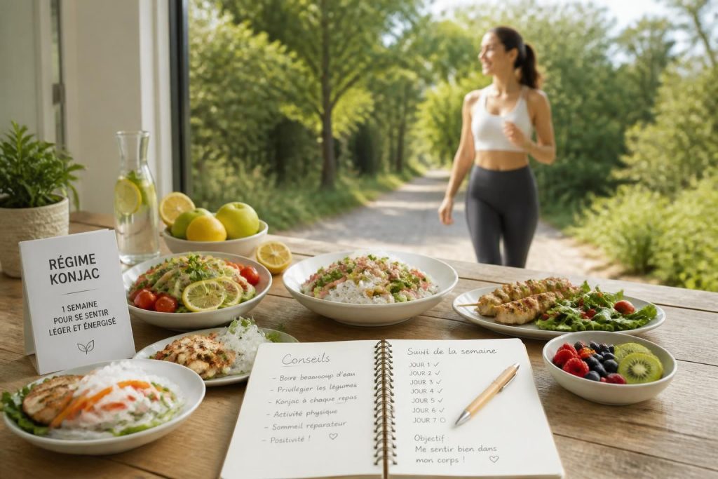découvrez un menu complet pour une semaine de régime konjac, avec des conseils pratiques pour optimiser vos résultats rapides et retrouver la forme efficacement.