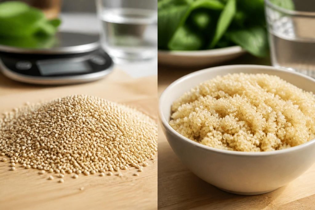 découvrez les valeurs nutritionnelles du quinoa cru et cuit, et comprenez la teneur en calories pour mieux intégrer cet aliment sain dans votre alimentation.