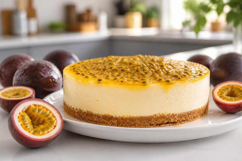 découvrez notre recette facile et gourmande de cheesecake au fruit de la passion, parfaite pour un dessert frais et exotique qui ravira vos papilles.