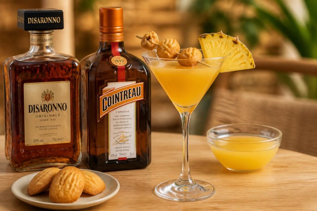 découvrez la recette facile du cocktail madeleine, un mélange savoureux d’amaretto, de cointreau et de jus d’ananas, parfait pour vos apéritifs raffinés.