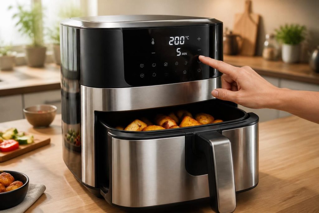découvrez comment préchauffer votre airfryer rapidement et efficacement pour des repas croustillants et savoureux à chaque utilisation.