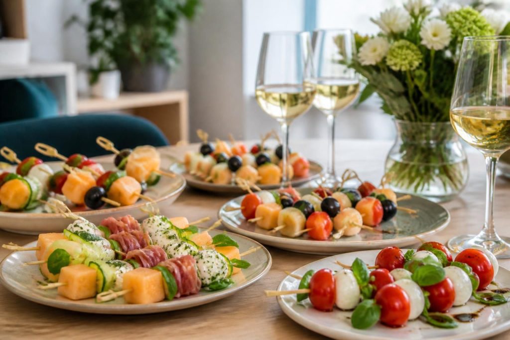 découvrez des recettes faciles et originales de brochettes apéro froides, parfaites pour vos moments conviviaux et vos repas légers.