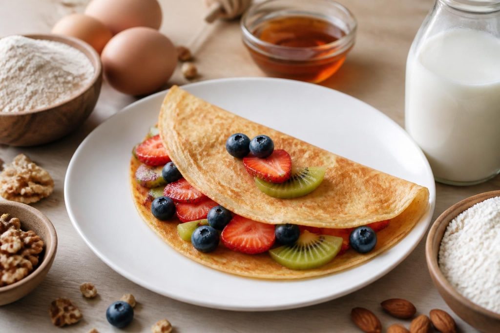 découvrez notre recette facile de crêpe healthy, légère et sans sucre raffiné, parfaite pour une pause gourmande et saine.