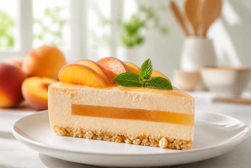 découvrez notre recette facile et rapide d'entremet à la pêche, un dessert fruité et léger parfait pour toutes les occasions.