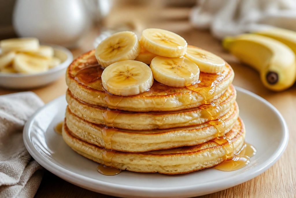 découvrez notre recette simple et rapide de pancakes banane moelleux, parfaits pour un petit-déjeuner gourmand et sain.