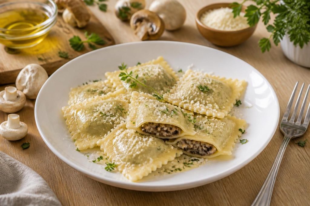 découvrez notre recette facile et savoureuse de ravioli au champignon maison, parfaite pour un repas gourmand et réconfortant.