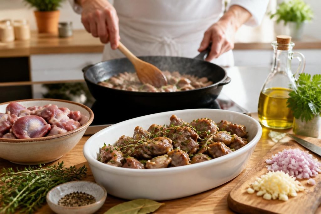 découvrez une recette facile et savoureuse de gésiers de poulet, idéale pour un repas gourmand et rapide à préparer.