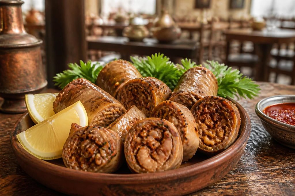 découvrez le şırdan, une spécialité turque authentique composée d'abats farcis et délicieusement épicés, idéale pour les amateurs de saveurs originales et traditionnelles.