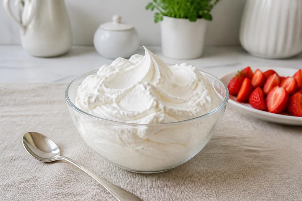 découvrez notre recette facile et légère de chantilly maison sans sucre glace, pour un dessert gourmand et sain à préparer en quelques minutes.