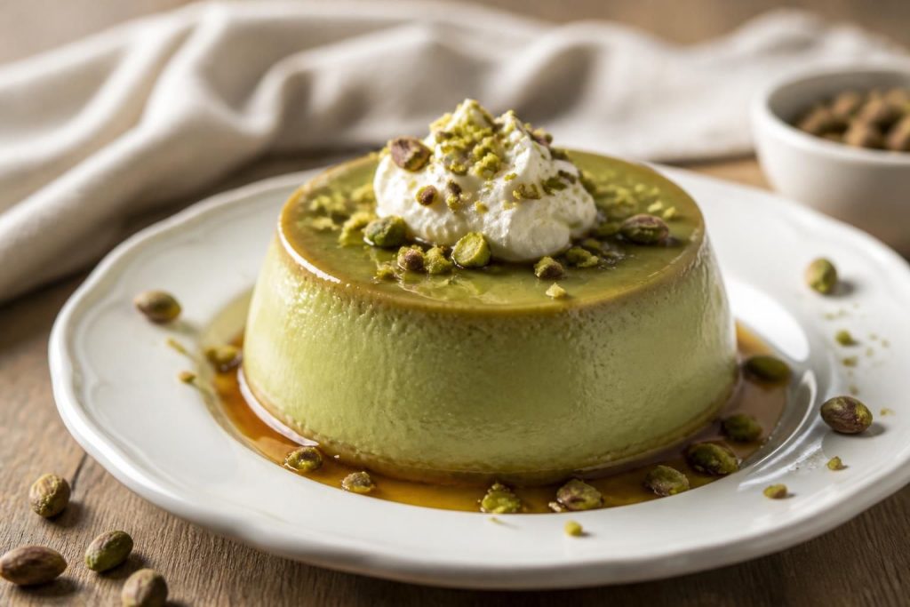 découvrez notre recette facile et rapide de flan pistache crémeux, un dessert gourmand pour toutes les occasions.