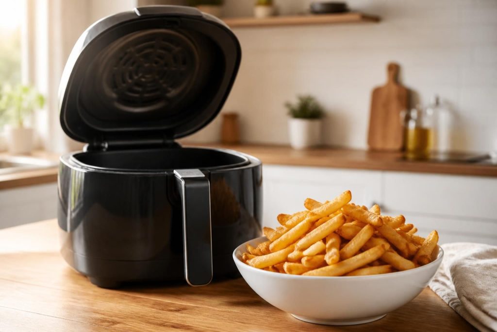 découvrez une recette facile et rapide pour des frites maison croustillantes préparées avec l'airfryer ninja. savourez des frites légères et dorées à souhait !